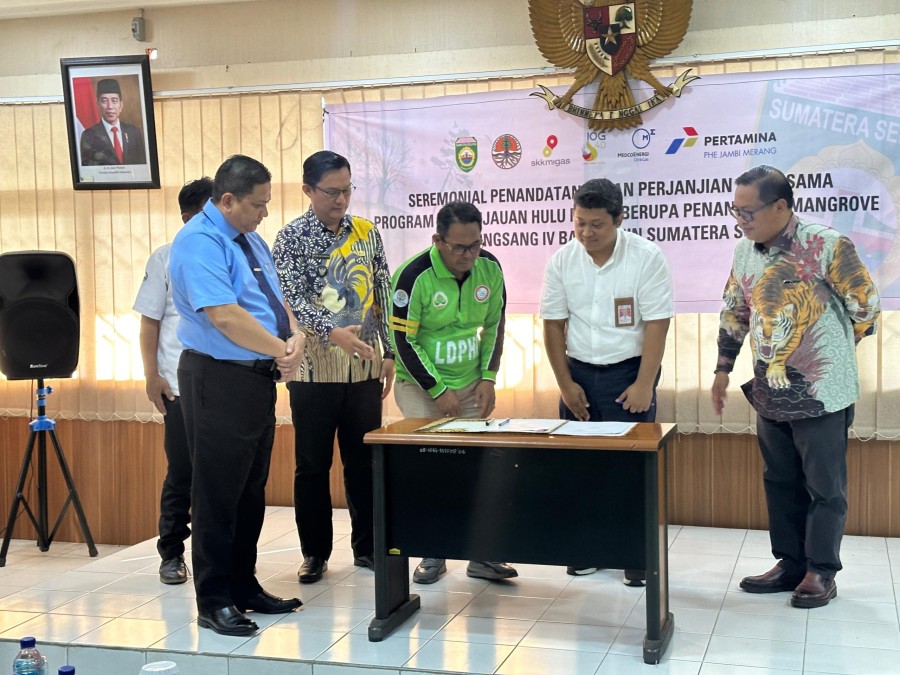 Dukung Pelestarian Lingkungan Hidup, SKK Migas Bersama Medco E&P dan PHE Jambi Merang Tanam Mangrove di Sungsang