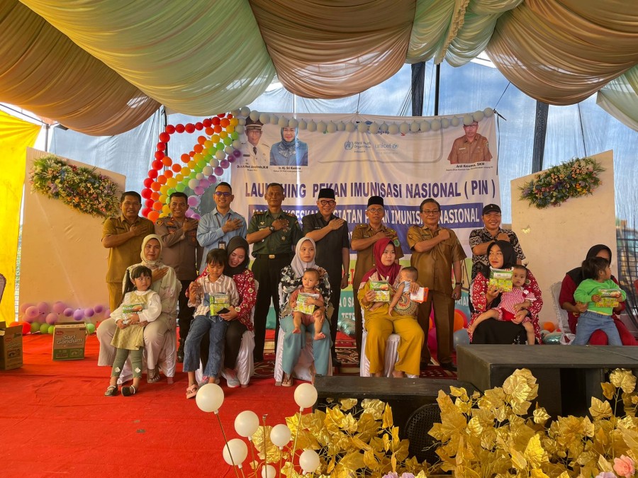 Launching Pekan Imunisasi Nasional (PIN) Polio Tahun 2024 Kabupaten Pali Sukses