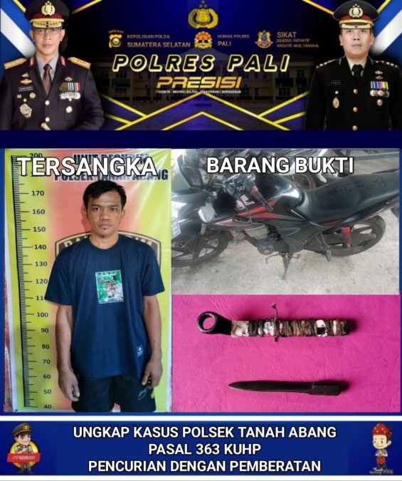 Polsek Tanah Abang Ungkap Kasus Curanmor