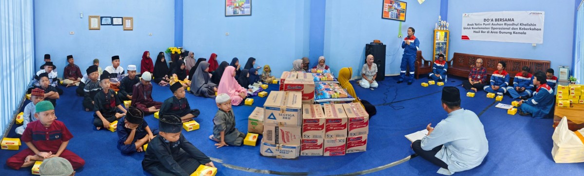 Pertamina EP Prabumulih Field Gelar Doa Bersama Anak Yatim Guna Kelancaran Operasi Gunung Kemala