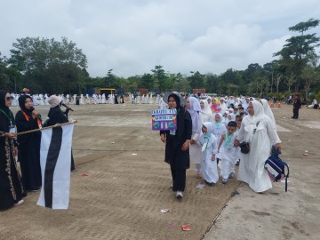 Tanamkan Cinta Allah Sejak Dini, TK Baitul A’la Ikuti Manasik Haji di TOM Lubuklinggau