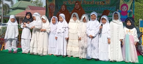 Peringatan Maulid Nabi Muhammad SAW, Semua Anak TK Baitul A’la Lubuklinggau Tampil Hafalan Hadist Hingga Nama nama Bulan