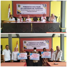 Pemdes Pojok Salurkan BLT- DD Tiga Bulan Sekaligus Secara Bersamaan Pada 48 KPM