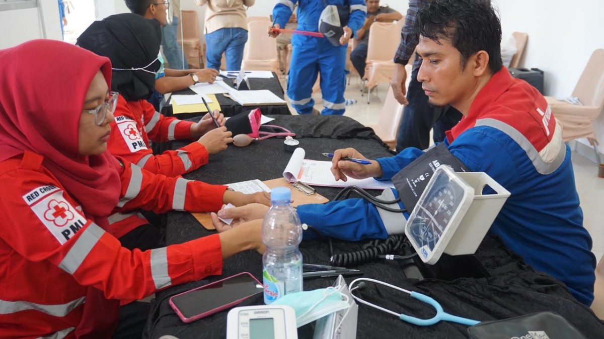 Mengawali Bulan K3 2024, PT Pertamina EP Limau Field Gelar Aksi Sosial Donor Darah