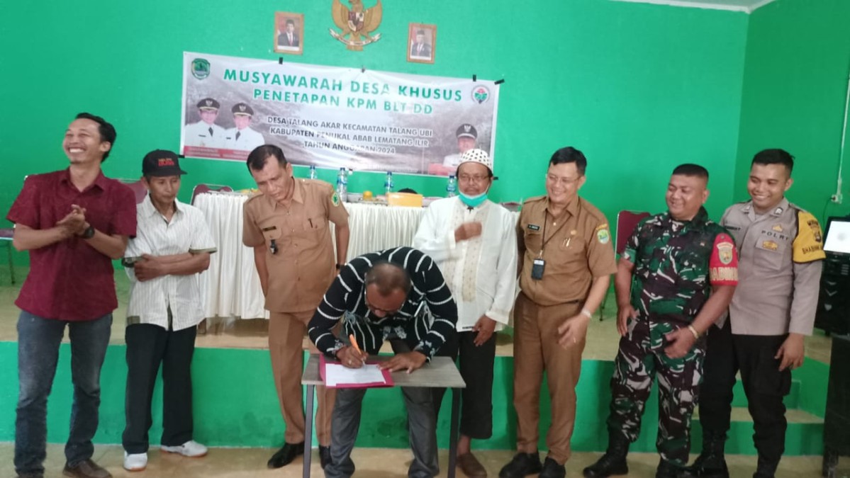 Polsek Talang Ubi Hadiri Musdesus