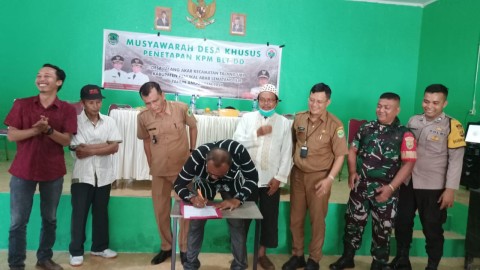 Polsek Talang Ubi Hadiri Musdesus