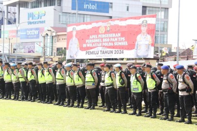 Lepas Personel PAM TPS, Kapolda Sumsel : Tanggungjawab Besar, Lakukan Penuh Dedikasi dan Profesional