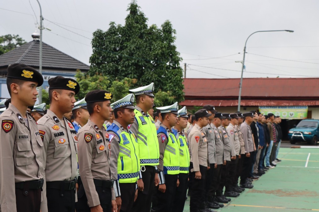 Polres Musi Rawas Siagakan 240 Personel untuk Pengamanan Pleno PPK