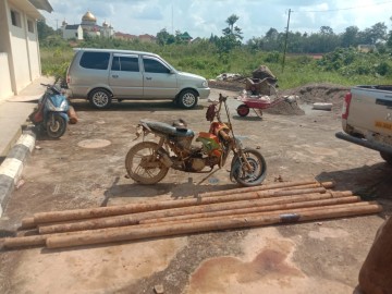 Pipa Besi Milik PT Pertamina Field Pendopo Dicuri, Terduga Pelaku Diamankan Security Saat Patroli