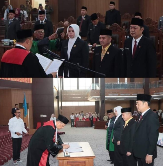 Pelantikan Ketua dan Wakil Ketua DPRD Kota Lubuklinggau Berlangsung Sukses