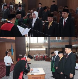 Pelantikan Ketua dan Wakil Ketua DPRD Kota Lubuklinggau Berlangsung Sukses