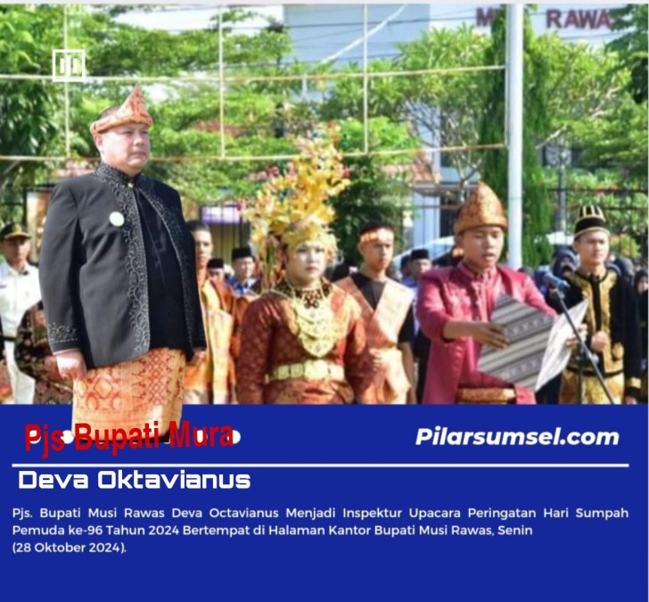 Pjs. Bupati Musi Rawas Deva Octavianus Menjadi Inspektur Upacara Peringatan Hari Sumpah Pemuda ke-96