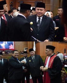 Pjs. Bupati Mura Deva Octavianus Coriza Hadiri Sidang Paripurna Pelantikan Anggota DPRD Masa Jabatan 2024-2029