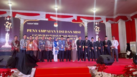 KPU Empat Lawang Gelar Penajaman Visi-Misi Pasangan Calon Bupati dan Wakil Bupati