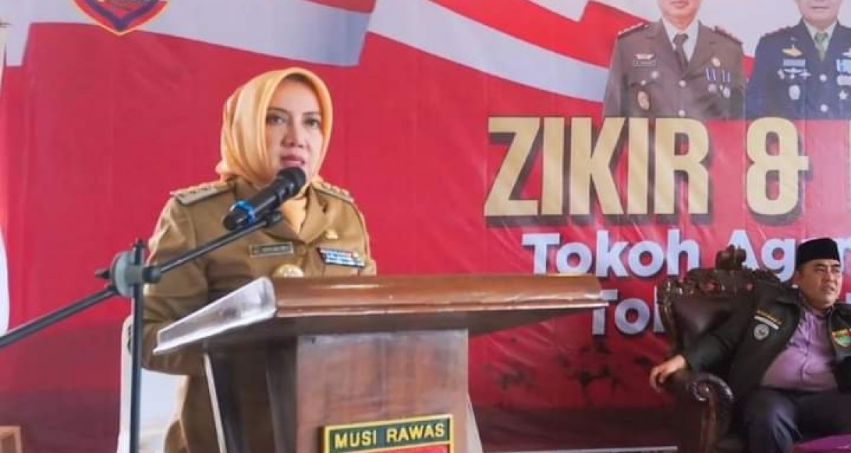 BUPATI MUSIRAWAS HJ. RATNA MACHMUD GELAR DZIKIR DAN DO”A BERSAMA