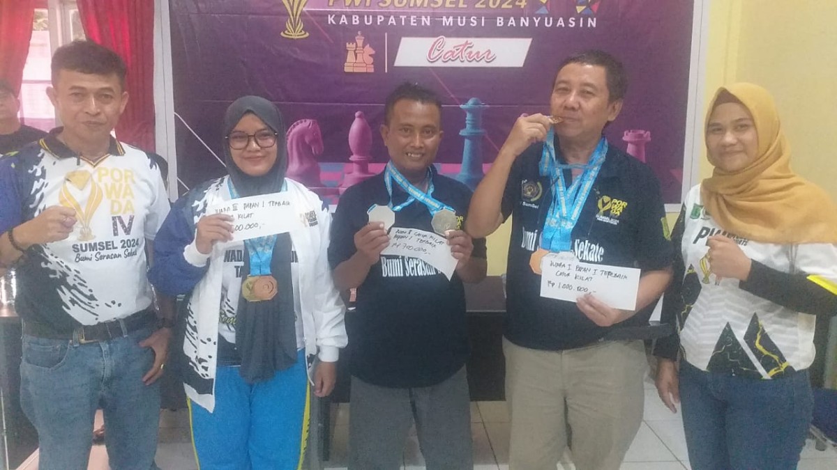 Porwada Sumsel 2024, Semua Atlet PWI Lubuklinggau Persembahkan Medali